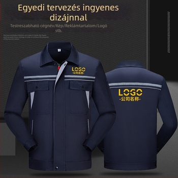 Férfi munkaruha készlet autószereléshez – tartós egyenruha, fényvisszaverő felső, őszi–téli hosszú ujjú műhelyruha