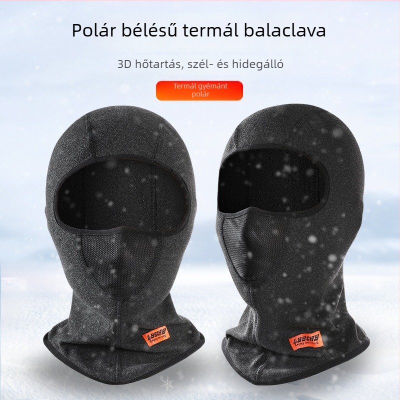 Thunder Wing Meleg Fejfedő Téli – Uniszex kerékpáros maszk, fleece bélés, lélegző, szélvédő balaclava sisakhoz és kültéri használathoz
