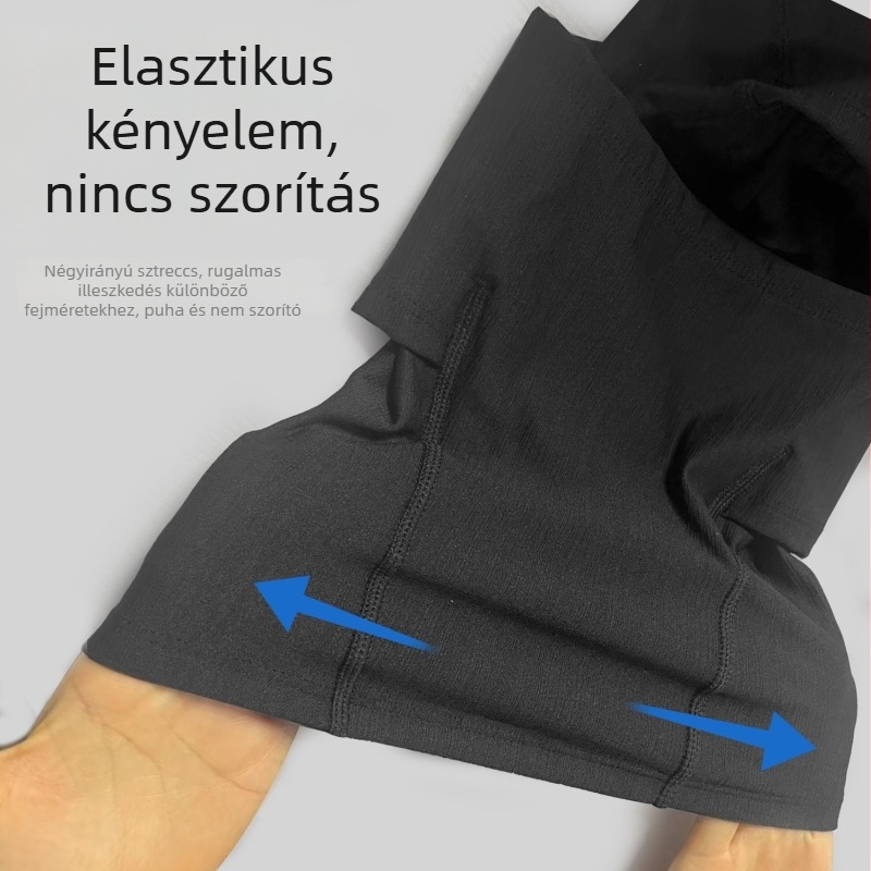 Kültéri kerékpáros maszk, meleg, szélálló és porvédő, integrált nyakmelegítővel