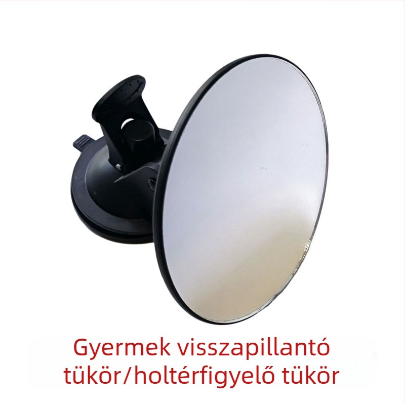 Gyerekeknek szánt belső autóvisszapillantó tükör széles látómezővel és konvex holttér-tükrökkel