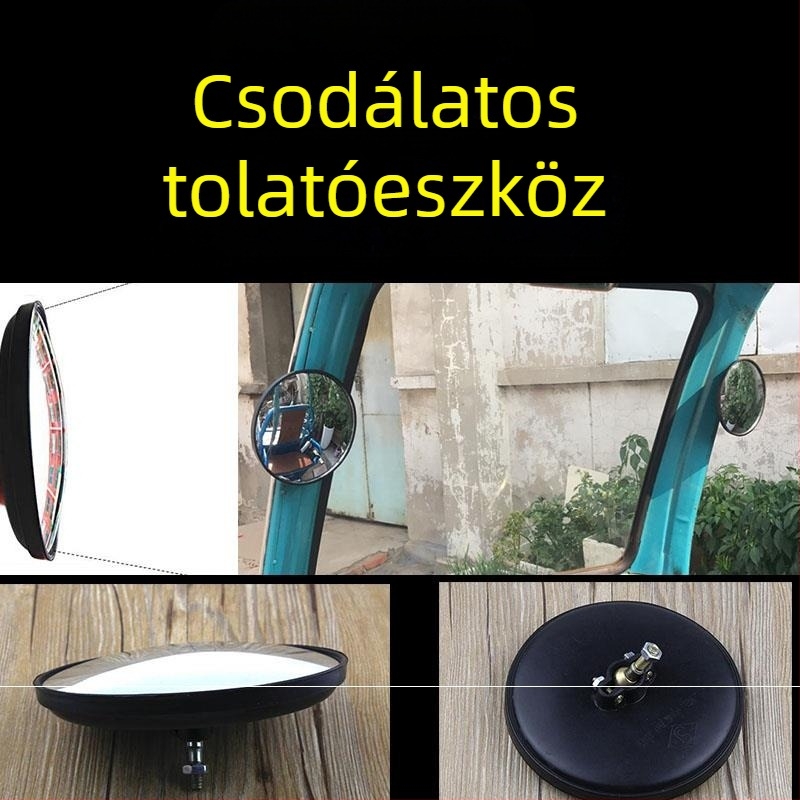 Háromkerekű motorkerékpár visszapillantó készlet, körkörös konvex tükrök (kicsi és nagy méretben)