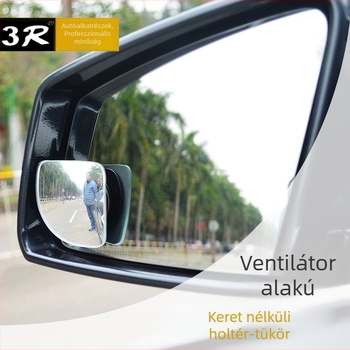 3R-054 keret nélküli négyszögletes holttér-tükör, hátrameneti segédtükör, HD domború üveg, széles látómező, nagy méret