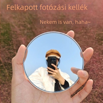 Kézben tartható konvex tükör selfie eszköz utazáshoz – kompakt útitárs pároknak és barátoknak