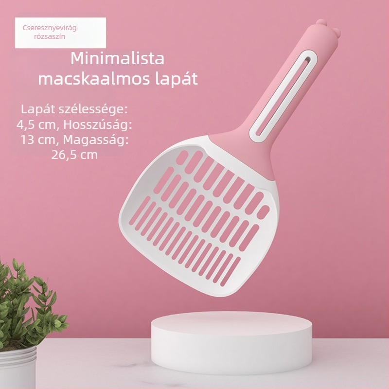 Nagy méretű hosszú nyelű macskaalomlapát finom lyukakkal