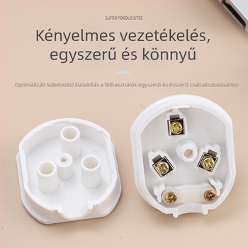 10-16A Háztartási háromszög alakú dugó, ipari hárompólusú lapos csatlakozó