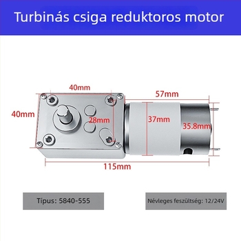 Mikro DC motor önzáró csavarorsós hajtóművel, Gashapon és automaták számára