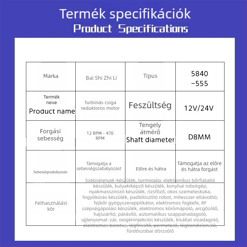 Mikro DC motor önzáró csavarorsós hajtóművel, Gashapon és automaták számára