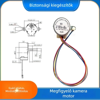 24BYJ redukciós léptető motor, felfüggesztőfülekkel, 5V kamerákhoz
