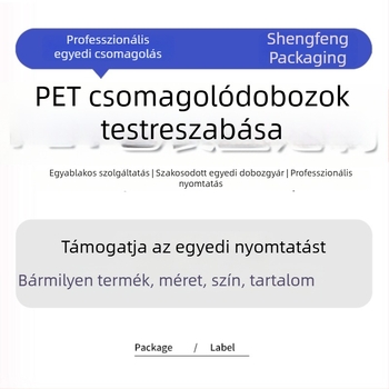Személyre szabható új átlátszó PVC doboz csomagoláshoz, PET és PP műanyag dobozok élelmiszer csomagoláshoz
