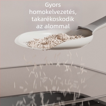 Nagy macskaalom lapát – tisztítóeszköz ABS műanyagból