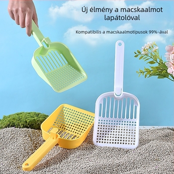 Nagy macskaalom-szűrőkanál finom lyukakkal, tofu alomhoz