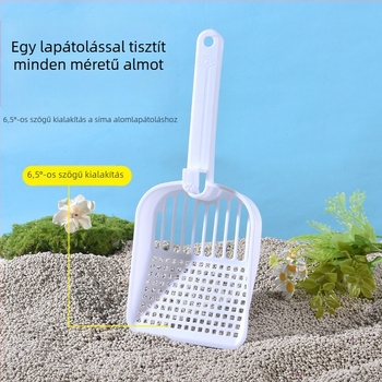 Nagy macskaalom-szűrőkanál finom lyukakkal, tofu alomhoz