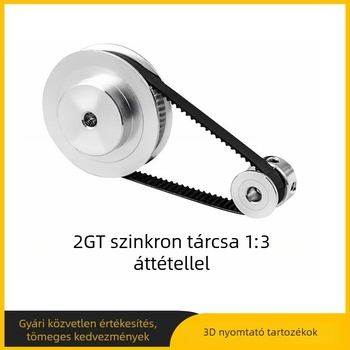 New Sharp GT2 szinkron hajtó görgő készlet, 2GT, 20T-60T, 1:3 áttétel, 6 mm szíj szélesség