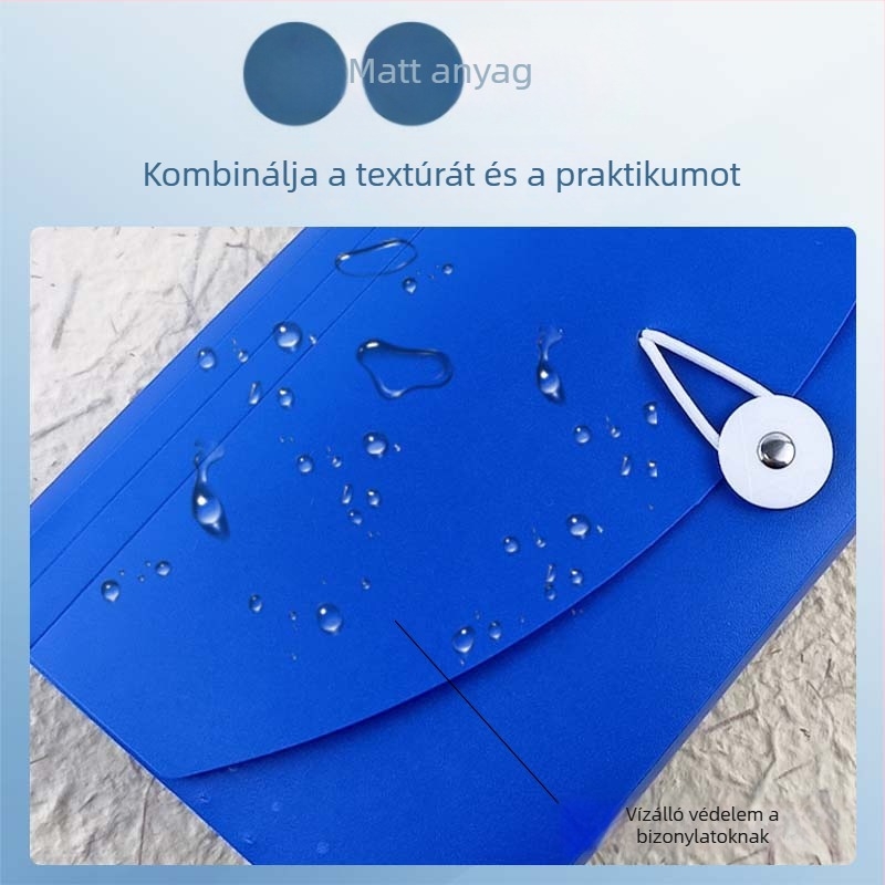 13 rekeszes dokumentumtároló, akkordeon-stílusú ÁFA számlákhoz