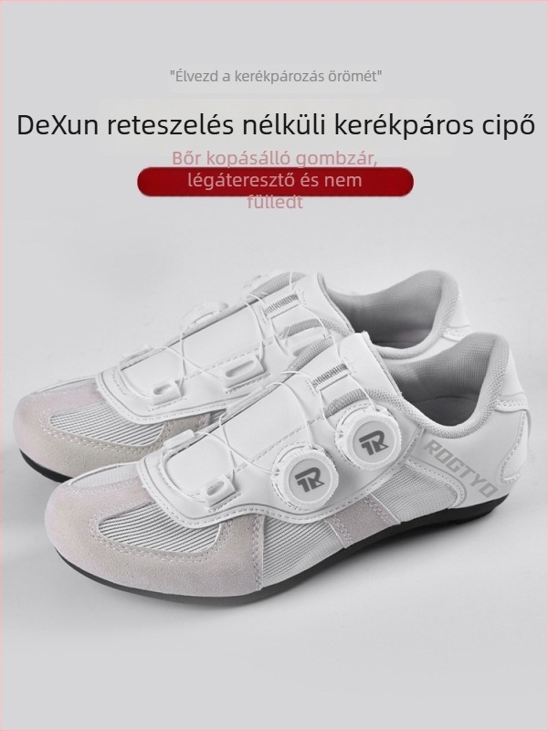 Uniszex kerékpáros cipő hegymászós és országúti kerékpárokhoz, zár nélküli kialakítás, minden évszakra