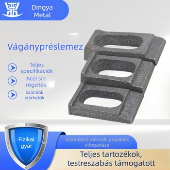 Bányászati sínnyomó lemezek, toronydarukhoz használható sínnyomó lemezek és öntöttvas sínrögzítő lemezek