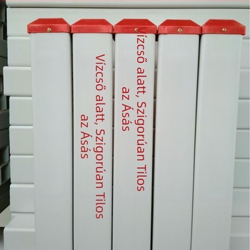 Föld alatti figyelmeztető oszlop - PVC/ acélból készült jelzőoszlop elektromos kábelek, vízellátás, gáz- és olajvezetékek, valamint kommunikációs vonalak számára