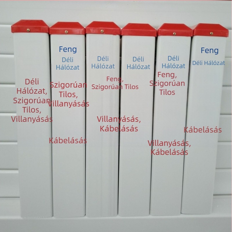 Föld alatti figyelmeztető oszlop - PVC/ acélból készült jelzőoszlop elektromos kábelek, vízellátás, gáz- és olajvezetékek, valamint kommunikációs vonalak számára