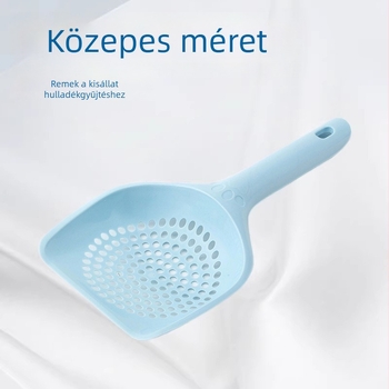Kerek lyukú macskaalom-szívó kanál macskáknak és kutyáknak, tisztítóeszköz, akasztós kivitel