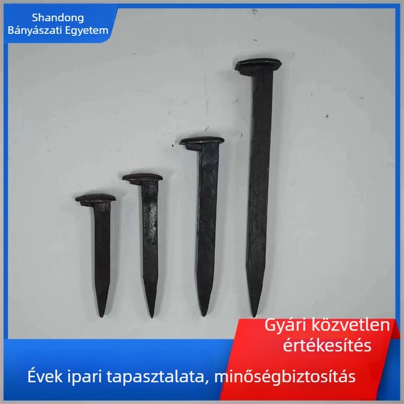 Vasúti szegecsek fa burkolathoz, bányászati pálya szegek 10×100 mm és 12×120 mm