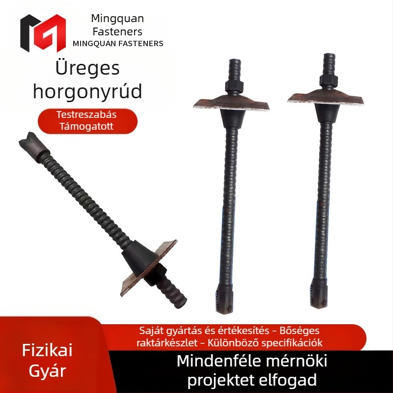 Üreges aknán rögzítő rudak habar injekcióval a lejtők megerősítéséhez, kombinált horgonyrendszer bányászathoz, önhajtó típus