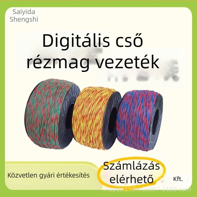 Bányászati alagúthoz rézmagos kábel, kettős vezető, meghosszabbító kábel 0.62, galvanizált buszbar 0.52