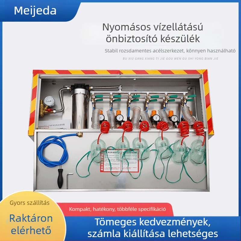 Kétfunkciós önmentő eszköz levegőnyomásos vízellátással szénbányákhoz