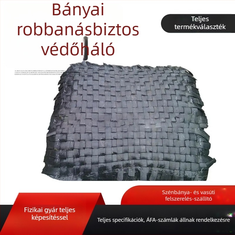 Építkezési területre szánt robbanásvédelmi háló, méret 1,8 × 2,0 m