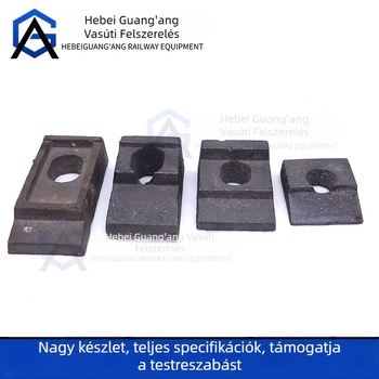Bányászati sínnyomó lemez fix sínhez és vezető sínhez (hegesztett típus)