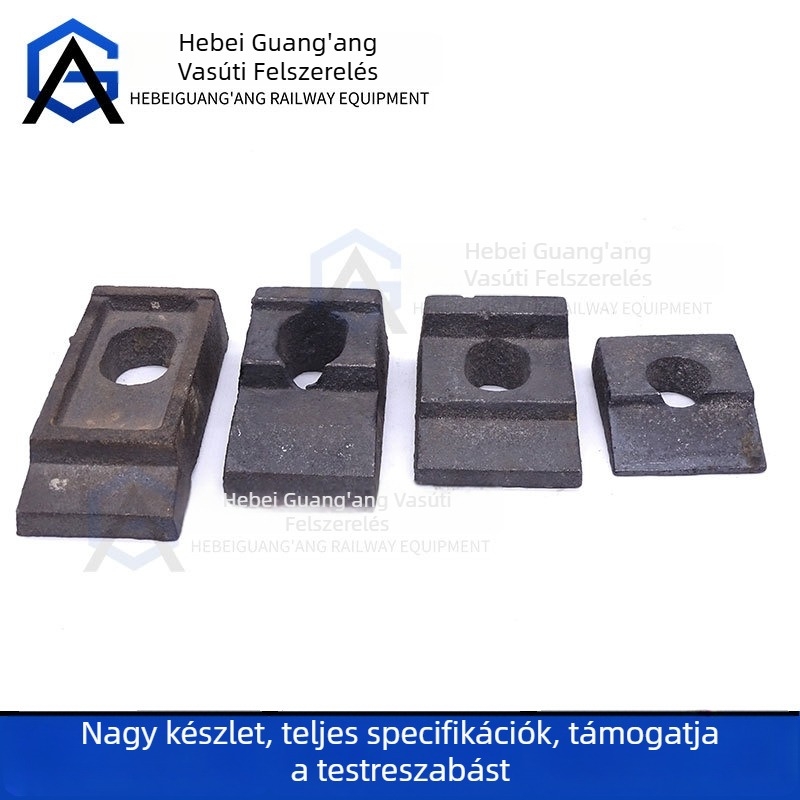 Bányászati sínnyomó lemez fix sínhez és vezető sínhez (hegesztett típus)