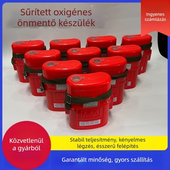 ZYX45/60/30 Izolált nyomásos oxigénnel ellátott önmentő berendezés bányászlámpához, robbanásálló, elektronikus címke