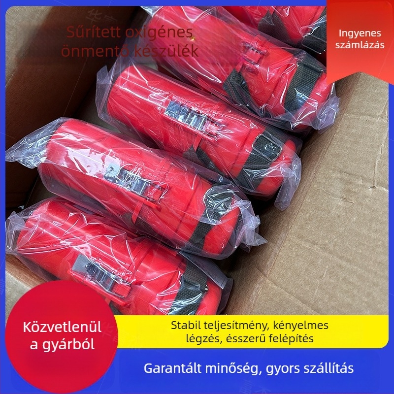 ZYX45/60/30 Izolált nyomásos oxigénnel ellátott önmentő berendezés bányászlámpához, robbanásálló, elektronikus címke