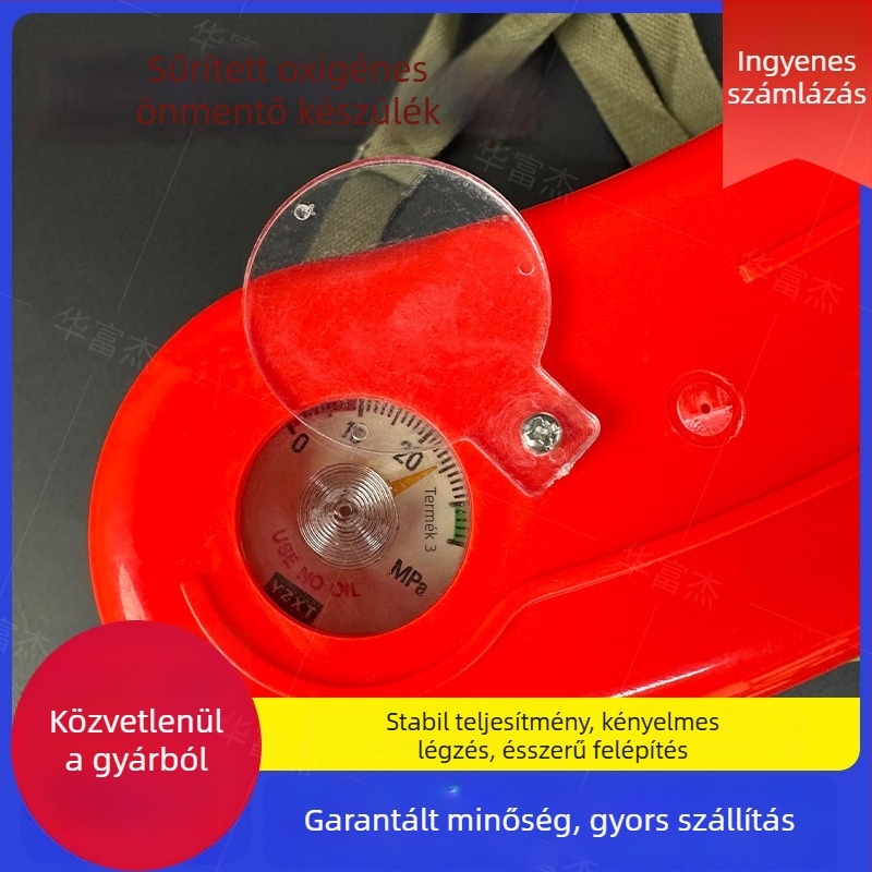 ZYX45/60/30 Izolált nyomásos oxigénnel ellátott önmentő berendezés bányászlámpához, robbanásálló, elektronikus címke