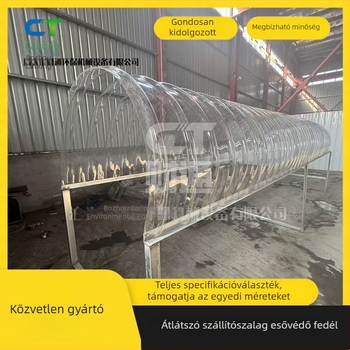Átlátszó szállítószalag védőburkolat, por- és esőálló, testre szabott