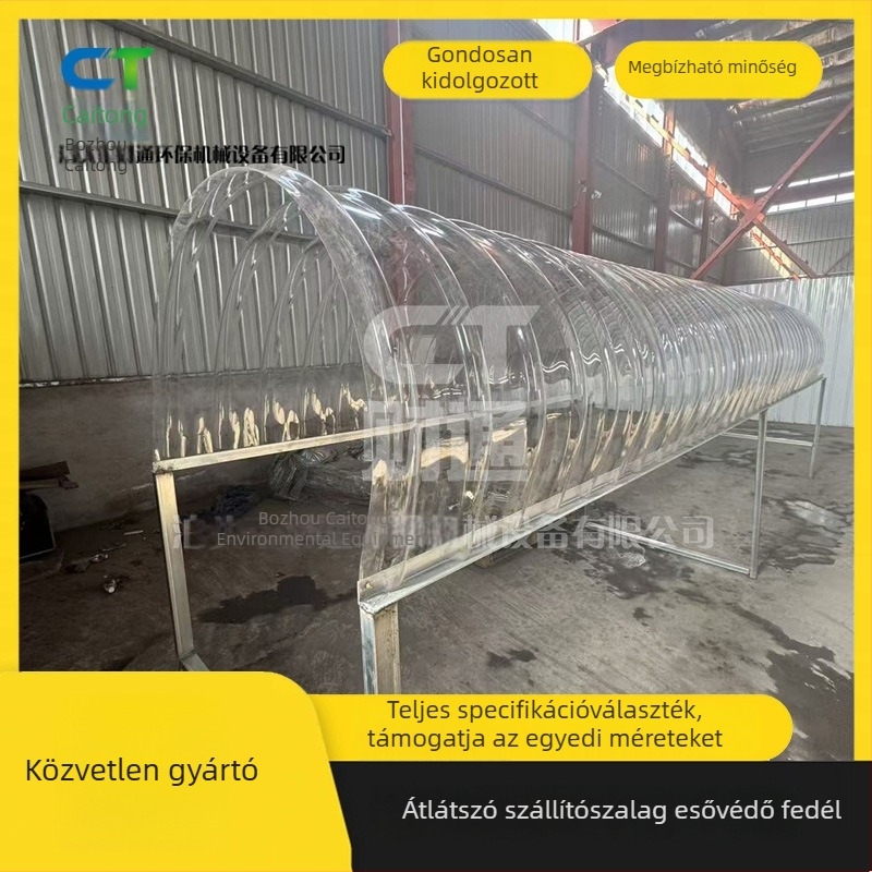 Átlátszó szállítószalag védőburkolat, por- és esőálló, testre szabott