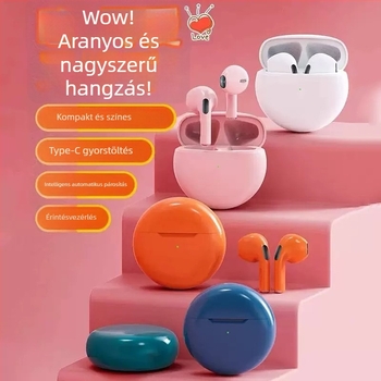 Pro4 második generációs vezeték nélküli fülhallgató, erőteljes mély basszusú E6S, In-Ear, e-sportokhoz és játékhoz, sztereó Bluetooth