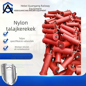 Bányászati talpfogó görgő nylon kerékkel, kopásálló poliuretán bevonattal, nagy szilárdságú nylon görgő
