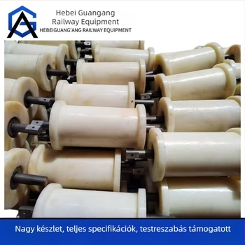 Bányászati talpfogó görgő nylon kerékkel, kopásálló poliuretán bevonattal, nagy szilárdságú nylon görgő