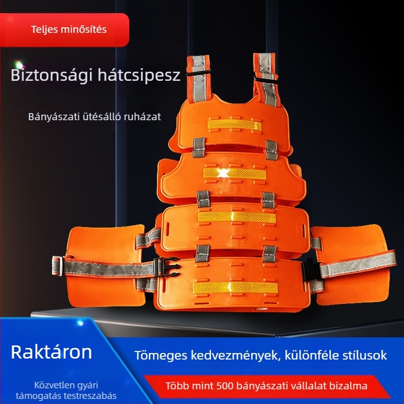 Bányászati biztonsági hátsó klipsz, több modell, nagy ütésállóság, anti-ütközés ruházat bányászathoz
