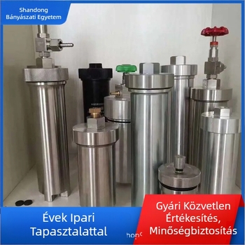 DGC Szénminta készlet: 800 ml rozsdamentes acél gázkanna és alumínium mintavételi cső, légmentes