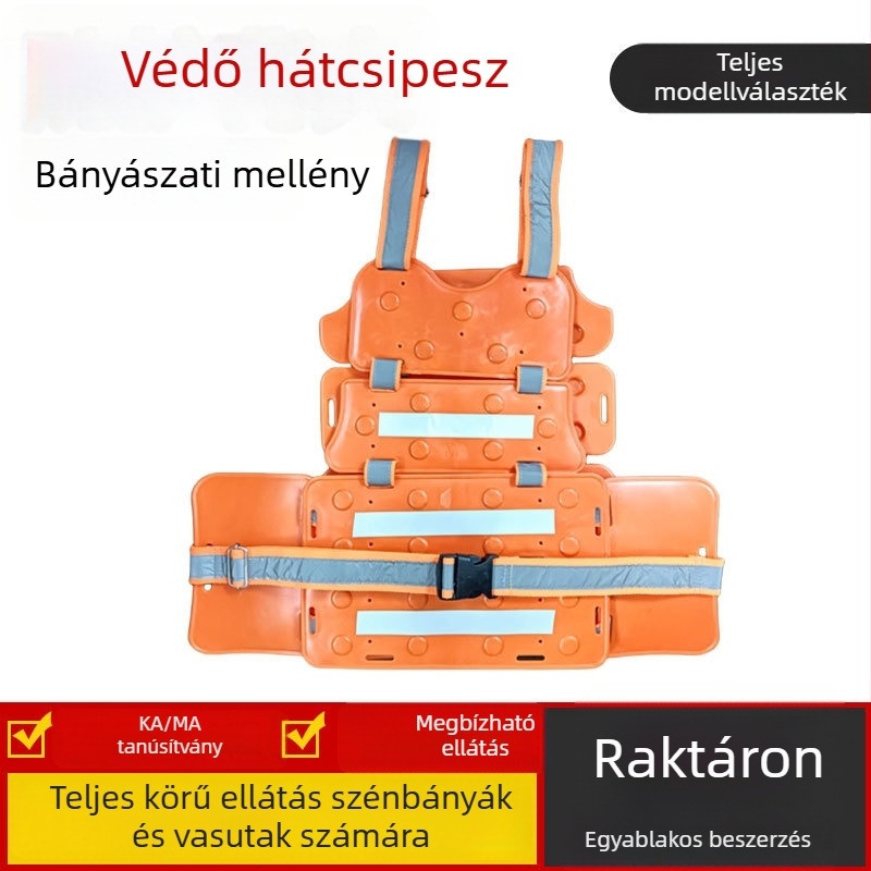 Bányászati ütésvédelmi mellény, mellény-stílusú ütésvédelmi ruházat, alagút alatti ütközés elleni páncél a szénbányákhoz