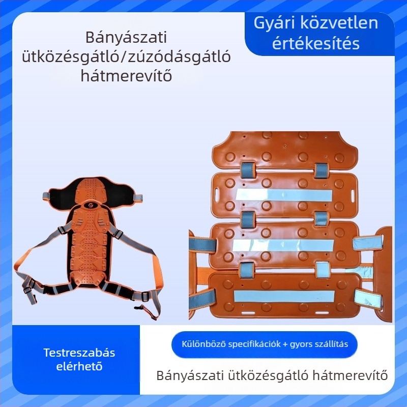 Föld alatti bányászatban használható anti-ütés mellény, magas ütésállósággal