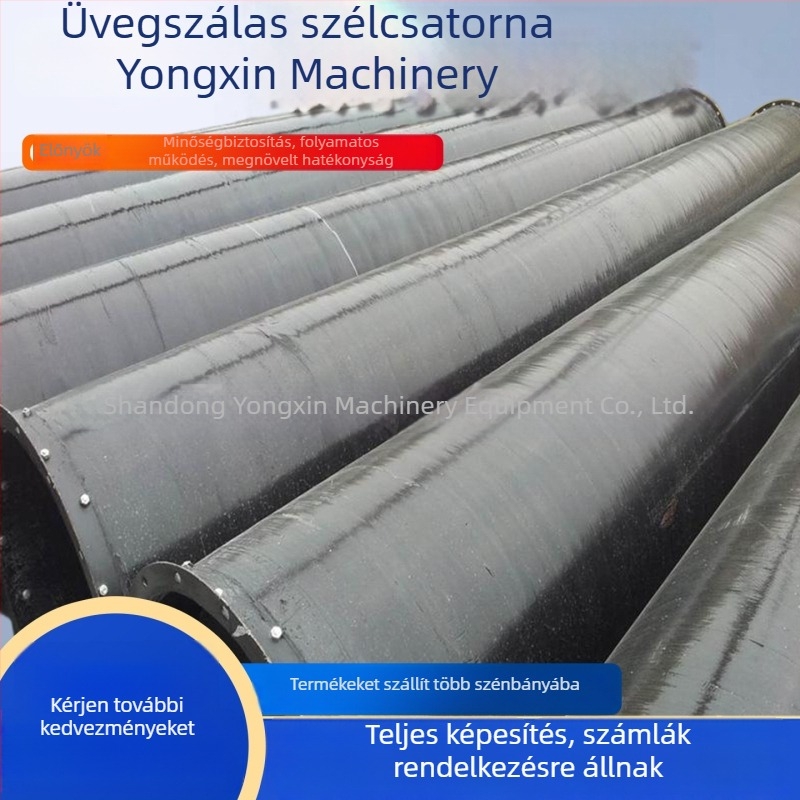 Üvegszálas légcsatorna pozitív nyomású szellőzéshez, bányászati alkalmazás, FTGSS400*1, merev üvegszálas csatorna