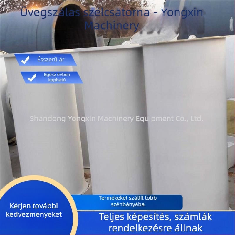 Üvegszálas légcsatorna pozitív nyomású szellőzéshez, bányászati alkalmazás, FTGSS400*1, merev üvegszálas csatorna