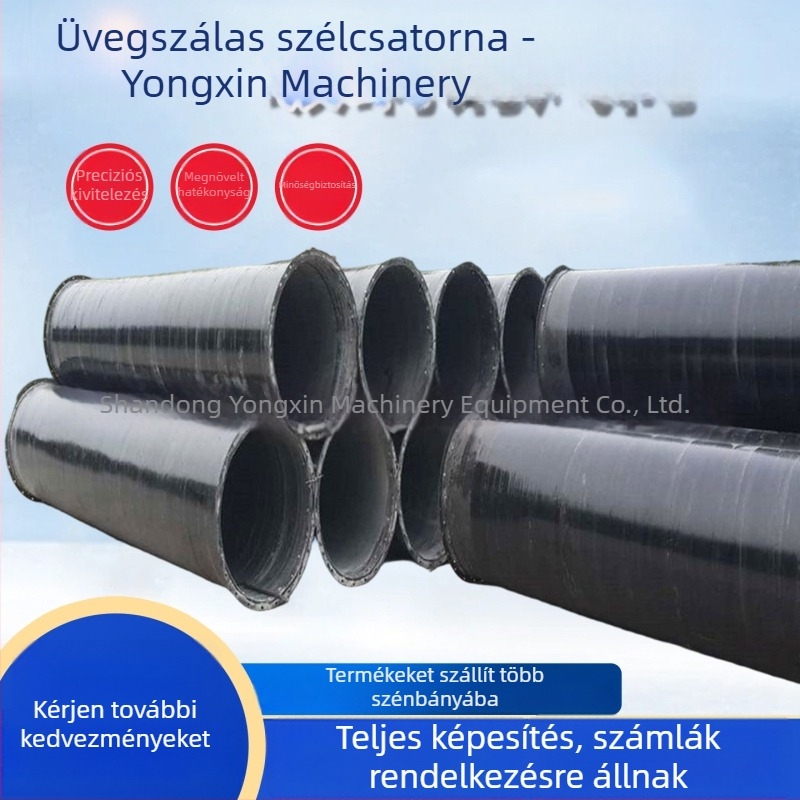 Üvegszálas légcsatorna pozitív nyomású szellőzéshez, bányászati alkalmazás, FTGSS400*1, merev üvegszálas csatorna