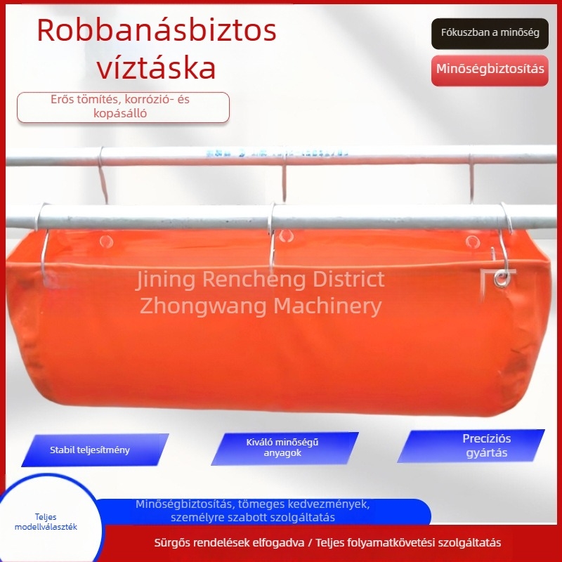 40L robbanásvédelmi víztáska bányászathoz, szivárgásmentes, kopásálló PVC bevonatú anyag
