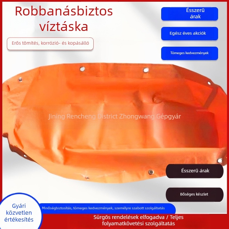 40L robbanásvédelmi víztáska bányászathoz, szivárgásmentes, kopásálló PVC bevonatú anyag