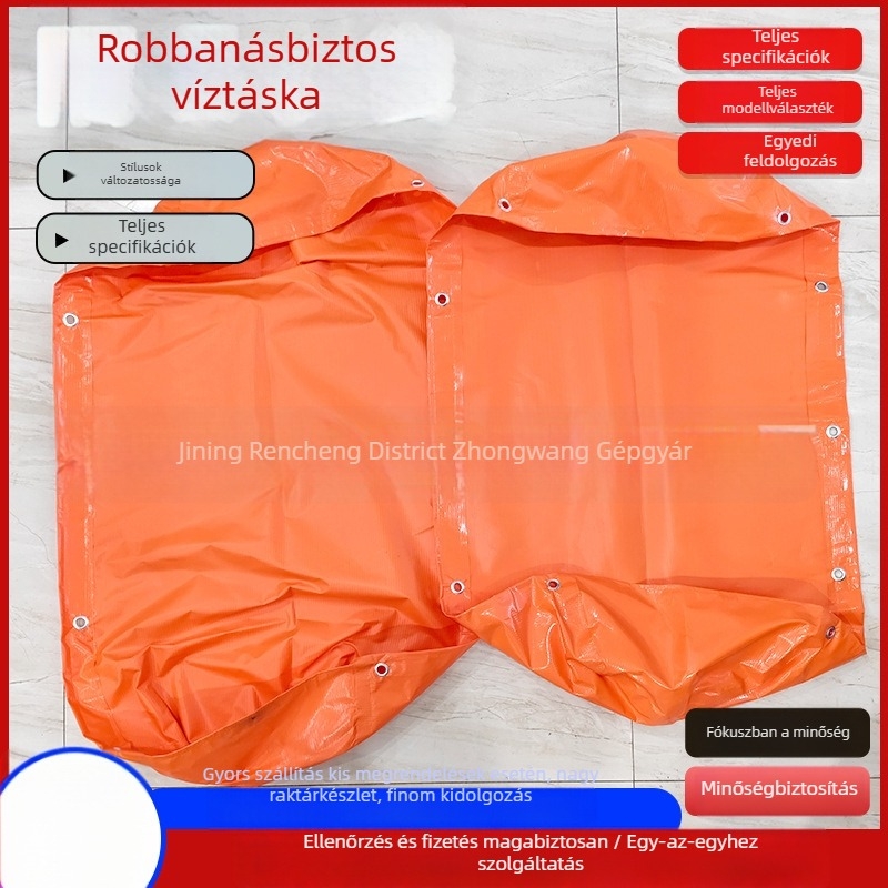 40L robbanásvédelmi víztáska bányászathoz, szivárgásmentes, kopásálló PVC bevonatú anyag