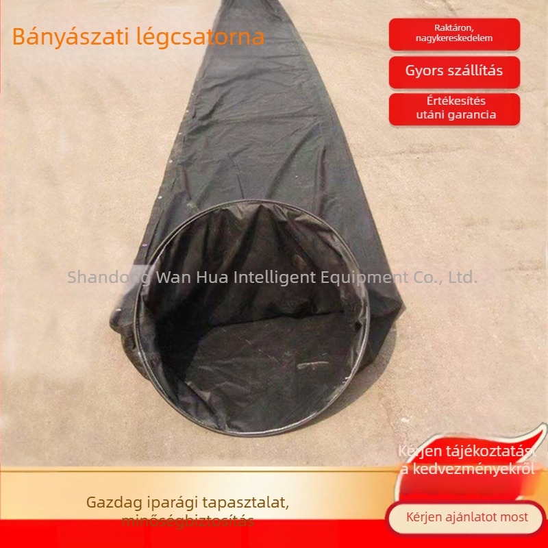 Műanyag bevonatú textil pozitív nyomású légcsatorna szénbányákhoz FTZSS1200×10