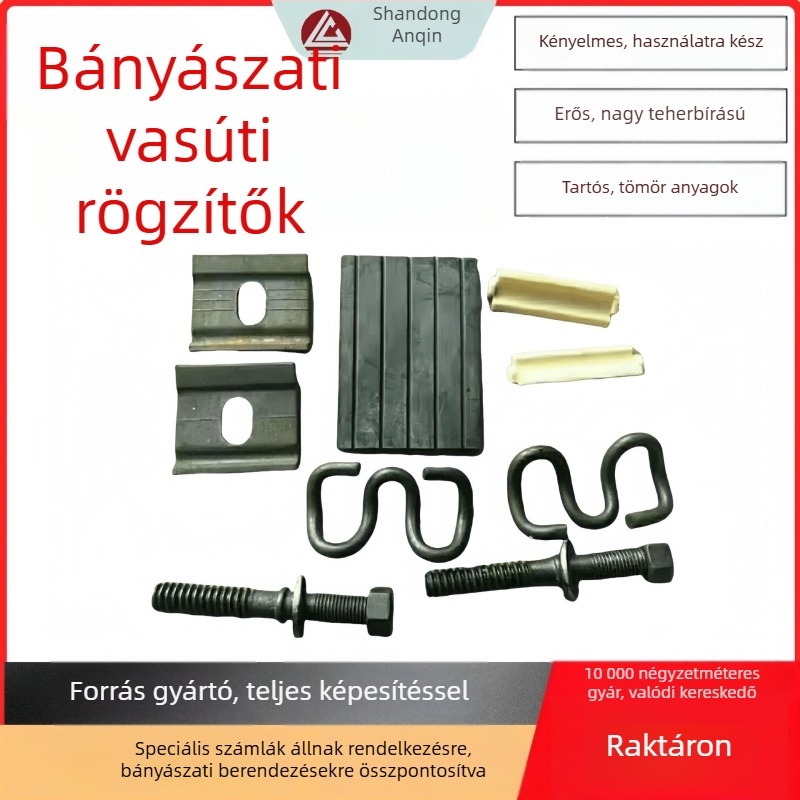 Kovácsolt rugalmas rögzítő vasúti sínhez